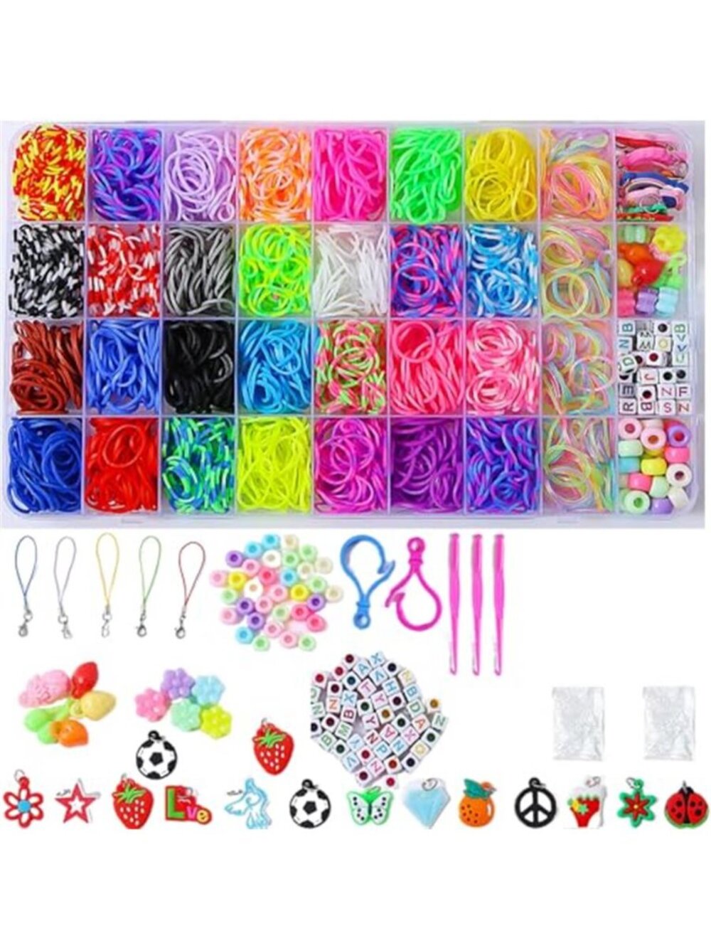 Rubber Band Bracelet Kit Loom Bands DIY Jewelry Making Set Kids Craft Gift